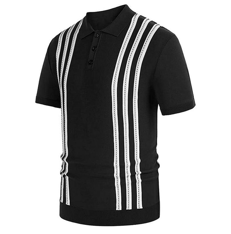 Savrani™ | Polo casual s pruhy.