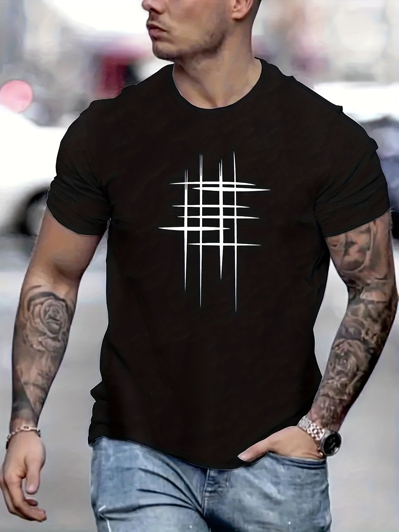 Savrani™ | Elegantní krátký rukáv T-shirt s grafickým potiskem