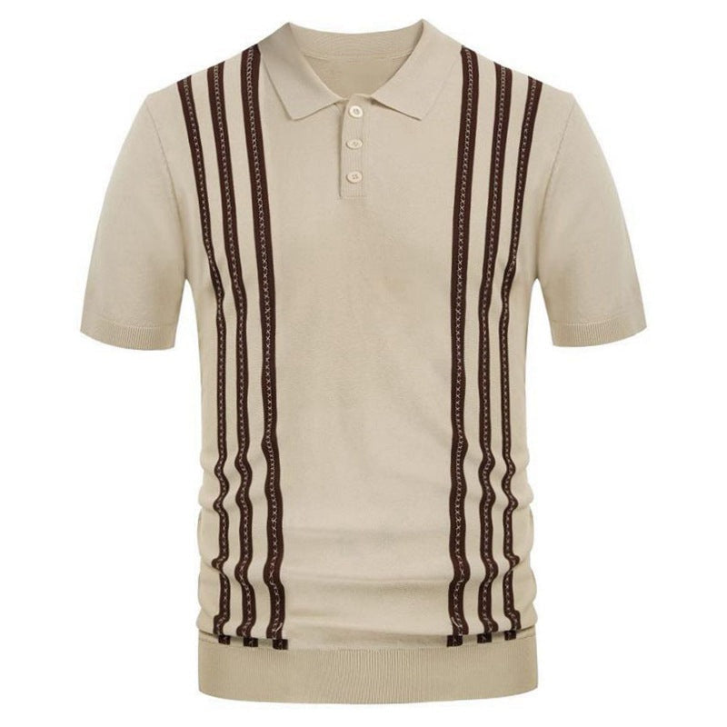 Savrani™ | Polo casual s pruhy.