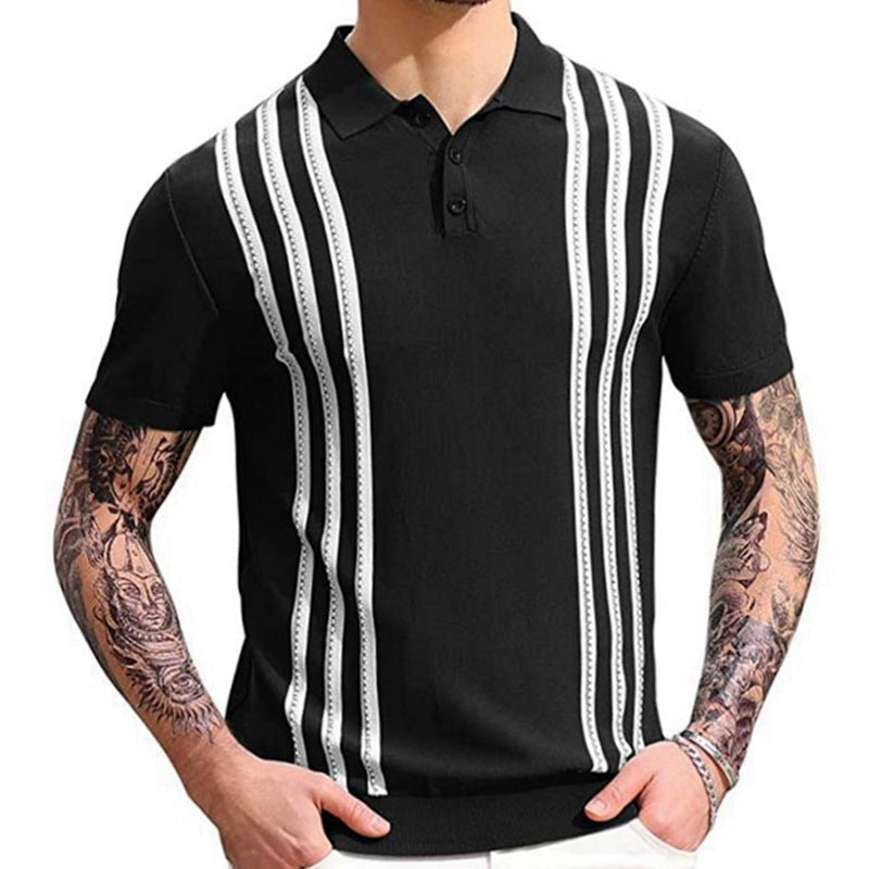 Savrani™ | Polo casual s pruhy.