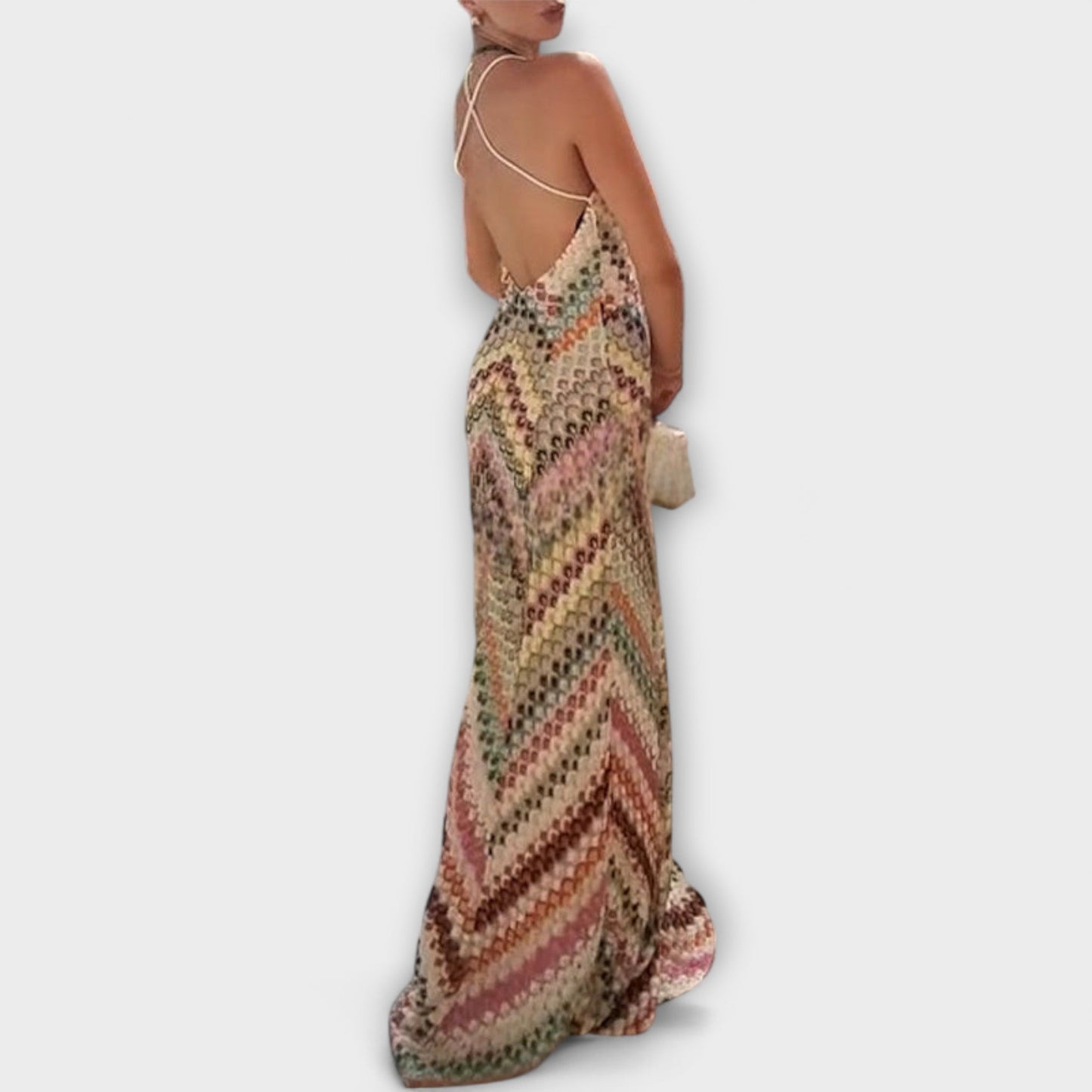 Remi - Maxi šaty s barevným herringbone vzorem od Missoni