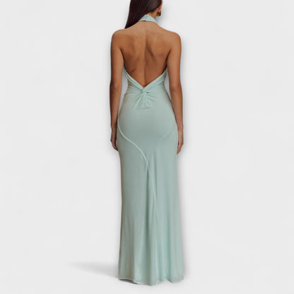 Laguna - Slinky Halter Maxi Šaty