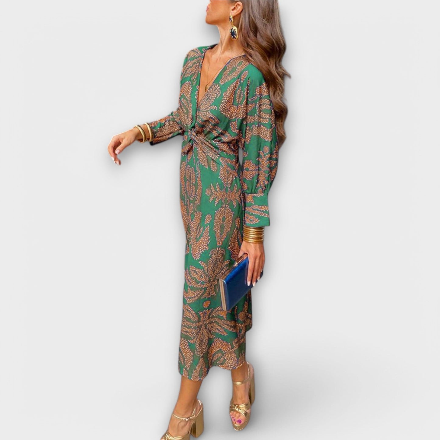 Oriana - Elegantní šaty s dlouhými rukávy