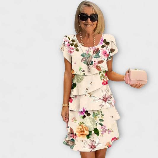 Lillian - Květinové Elegantní Šaty