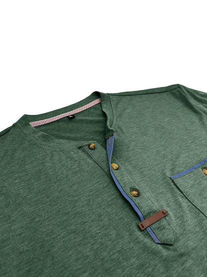 Savrani™ | Elegantní tričko s kulatým výstřihem a kapsou