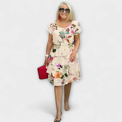 Lillian - Květinové Elegantní Šaty