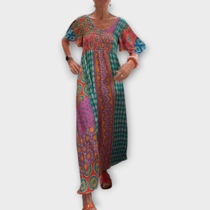 Melania - Vibrantní Boho šaty