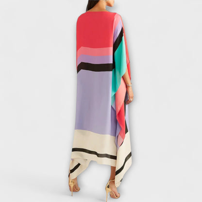 Elenora - Geometrický kaftan s volným střihem
