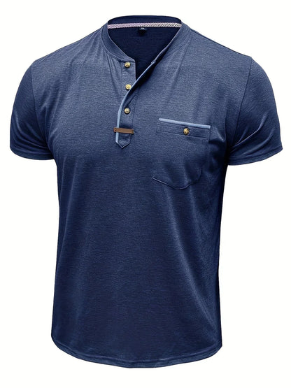 Savrani™ | Elegantní tričko s kulatým výstřihem a kapsou