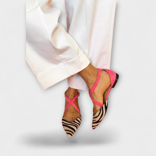 Zarella – Růžové Zebra Flats