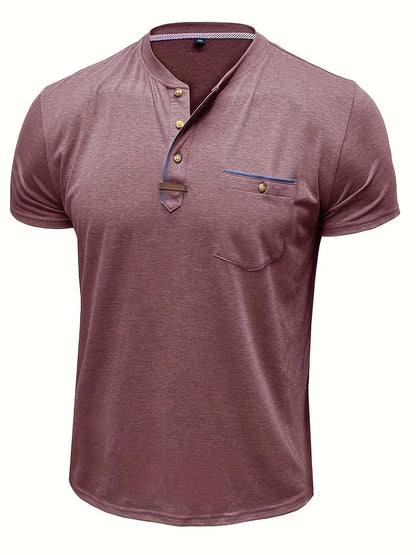 Savrani™ | Elegantní tričko s kulatým výstřihem a kapsou