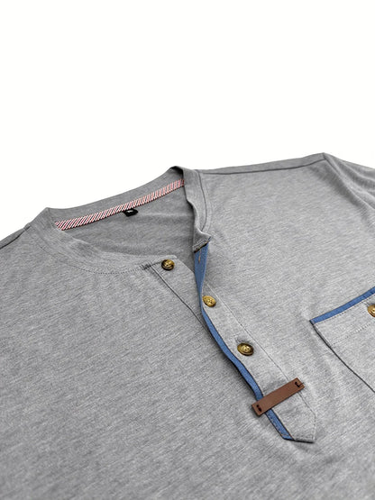 Savrani™ | Elegantní tričko s kulatým výstřihem a kapsou