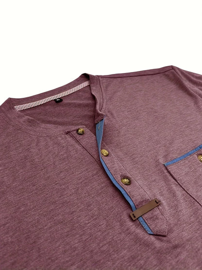 Savrani™ | Elegantní tričko s kulatým výstřihem a kapsou