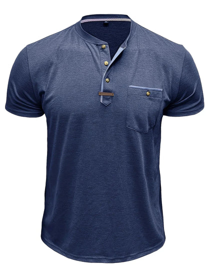 Savrani™ | Elegantní tričko s kulatým výstřihem a kapsou
