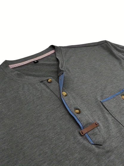 Savrani™ | Elegantní tričko s kulatým výstřihem a kapsou