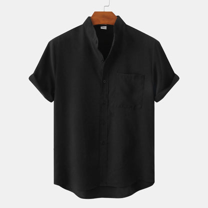 Savrani™ | Hladká bavlněná košile s knoflíky.