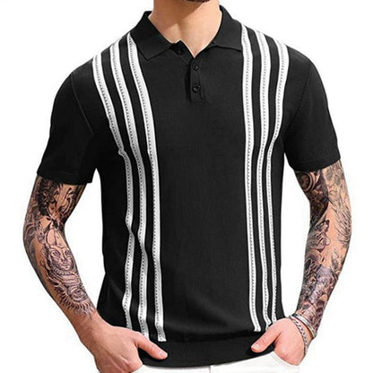 Savrani™ | Polo casual s pruhy.