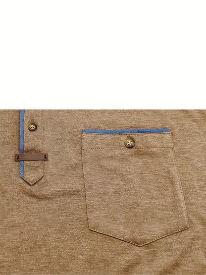 Savrani™ | Elegantní tričko s kulatým výstřihem a kapsou